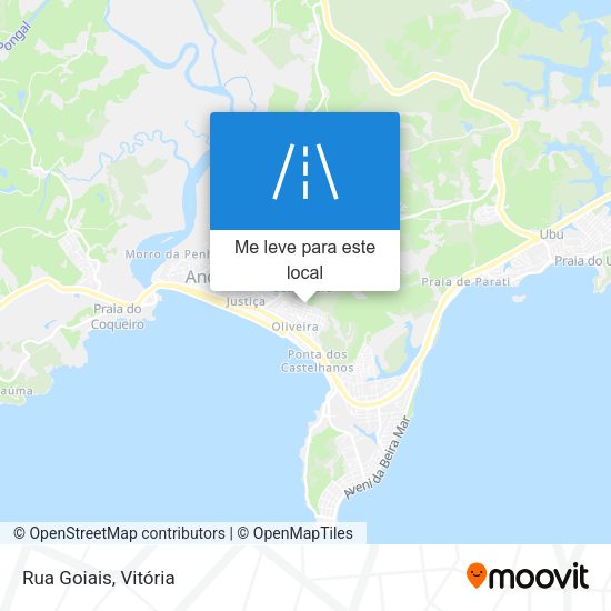 Rua Goiais mapa