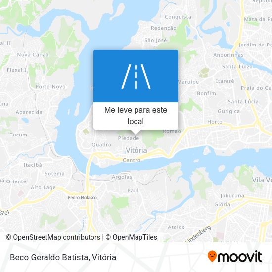 Beco Geraldo Batista mapa