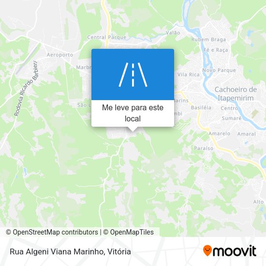 Rua Algeni Viana Marinho mapa