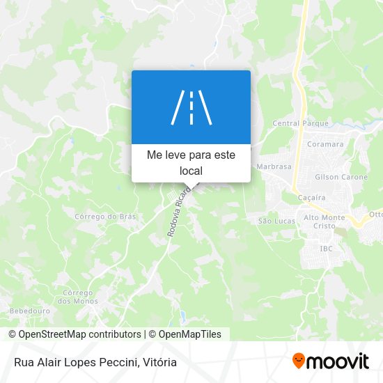 Rua Alair Lopes Peccini mapa