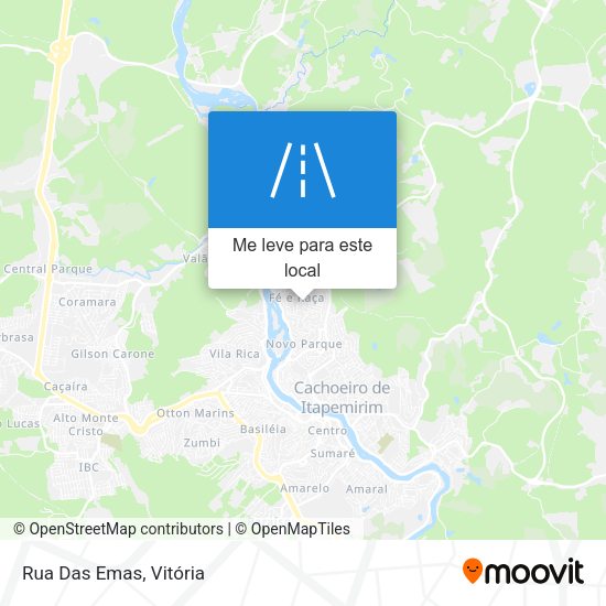 Rua Das Emas mapa