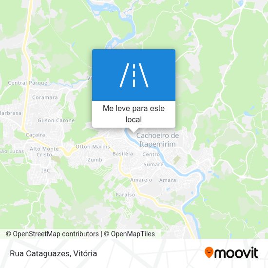Rua Cataguazes mapa