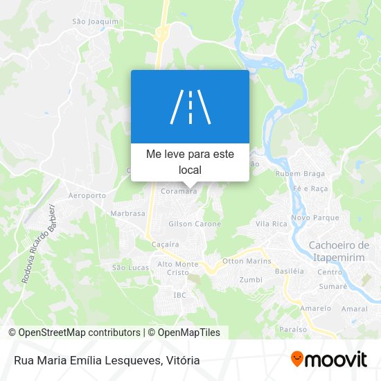Rua Maria Emília Lesqueves mapa