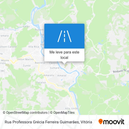 Rua Professora Grécia Ferreira Guimarães mapa