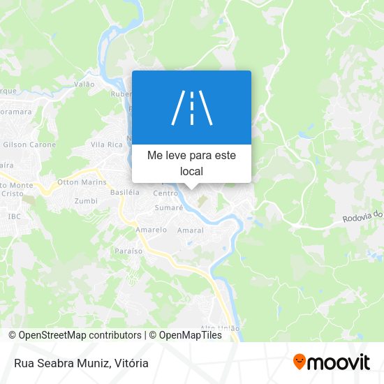 Rua Seabra Muniz mapa
