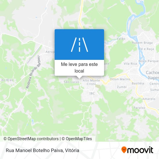 Rua Manoel Botelho Paiva mapa