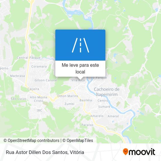Rua Astor Dillen Dos Santos mapa