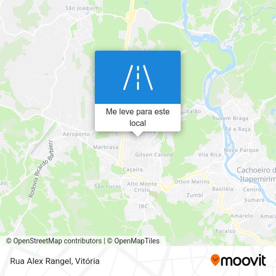 Rua Alex Rangel mapa
