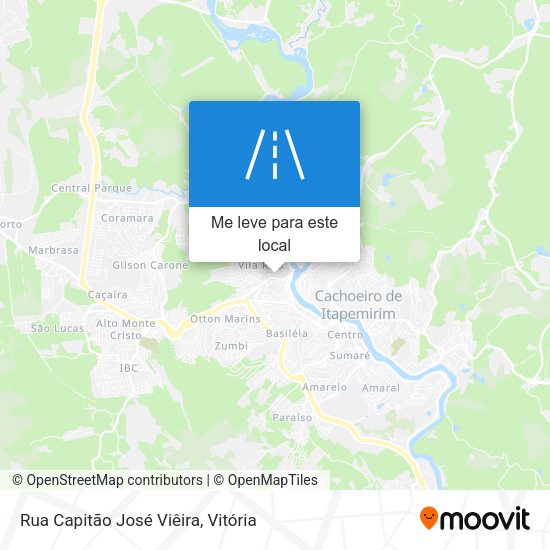 Rua Capitão José Viêira mapa