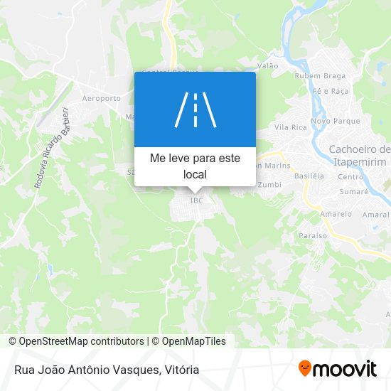 Rua João Antônio Vasques mapa
