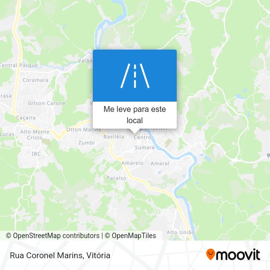 Rua Coronel Marins mapa