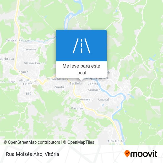Rua Moisés Alto mapa