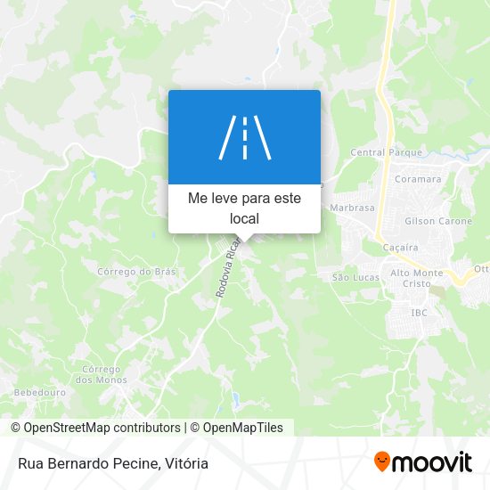 Rua Bernardo Pecine mapa