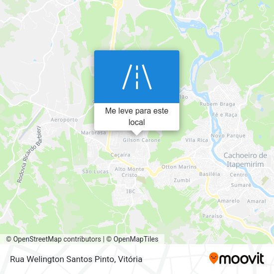 Rua Welington Santos Pinto mapa