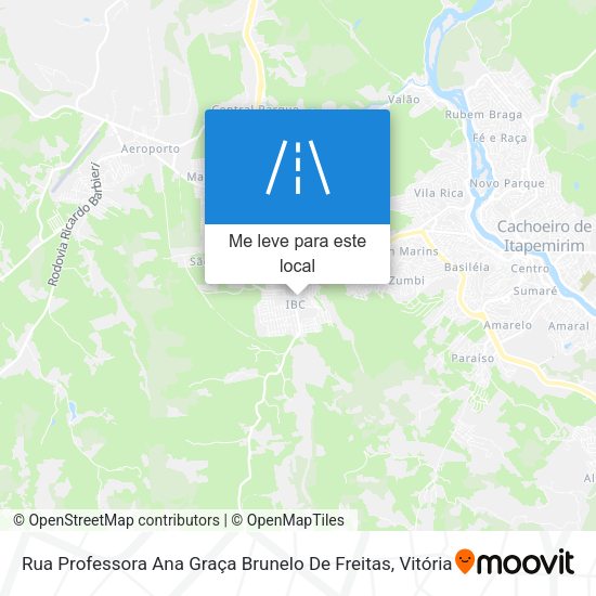 Rua Professora Ana Graça Brunelo De Freitas mapa