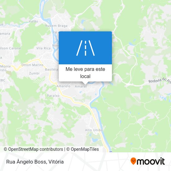 Rua Ângelo Boss mapa
