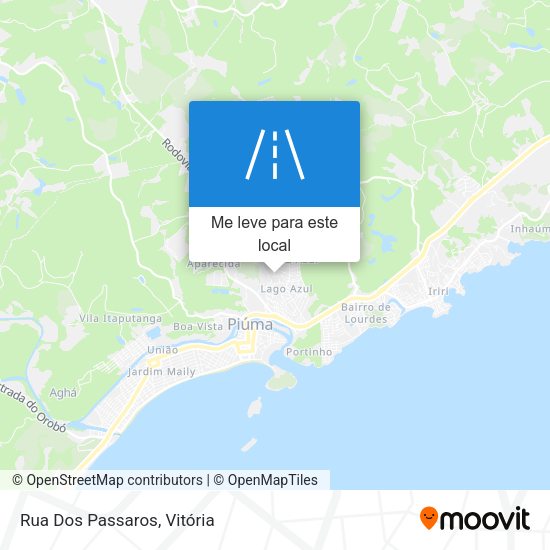 Rua Dos Passaros mapa