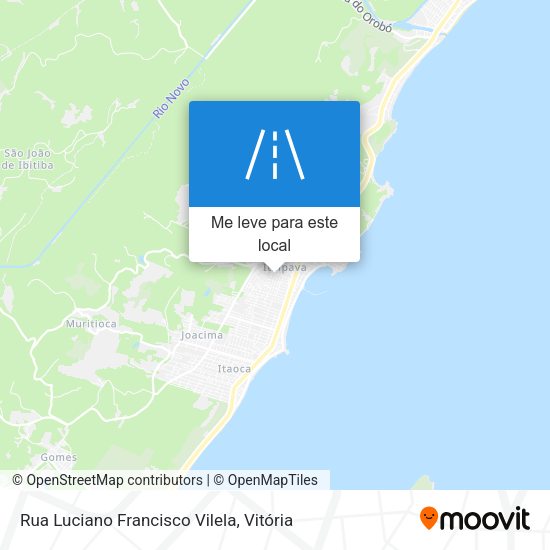 Rua Luciano Francisco Vilela mapa