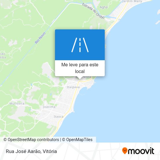 Rua José Aarão mapa