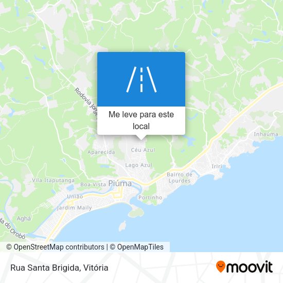 Rua Santa Brigida mapa