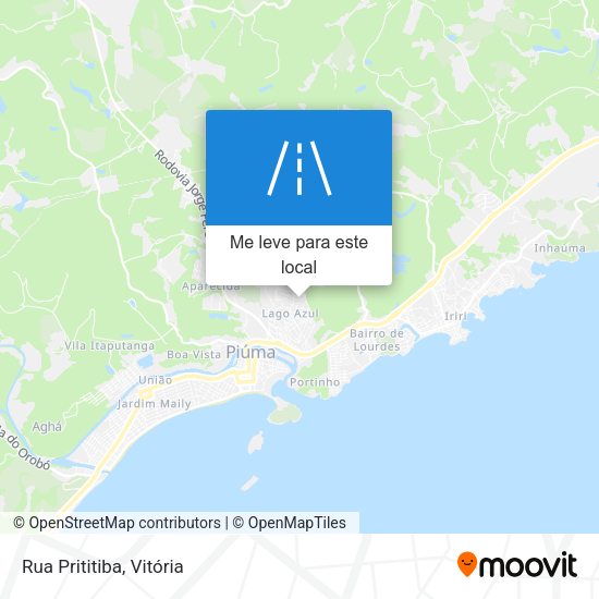 Rua Prititiba mapa