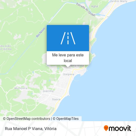 Rua Manoel P Viana mapa