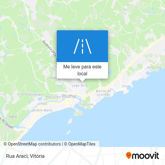 Rua Araci mapa