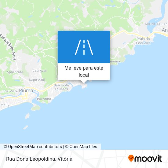 Rua Dona Leopoldina mapa