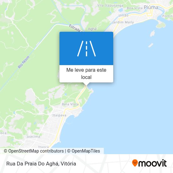 Rua Da Praia Do Aghá mapa