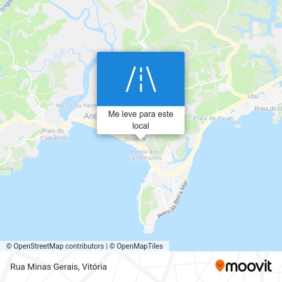 Rua Minas Gerais mapa