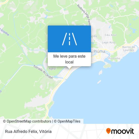 Rua Alfredo Félix mapa