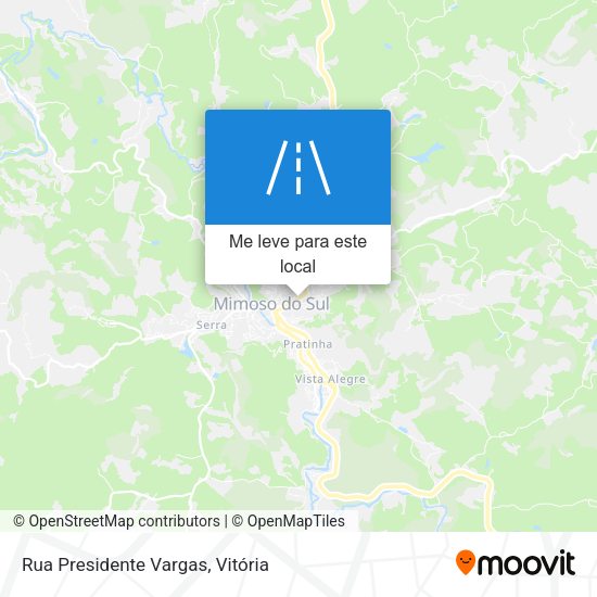 Rua Presidente Vargas mapa