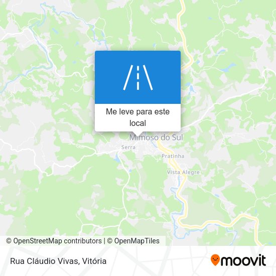 Rua Cláudio Vivas mapa
