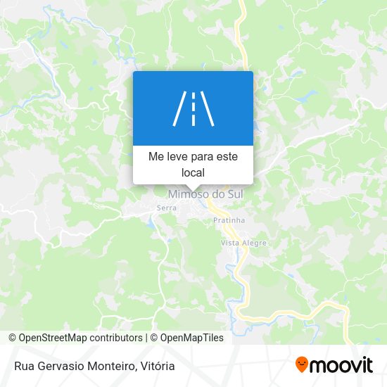 Rua Gervasio Monteiro mapa