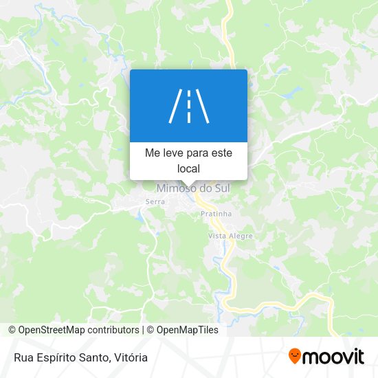 Rua Espírito Santo mapa