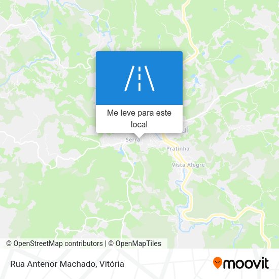 Rua Antenor Machado mapa