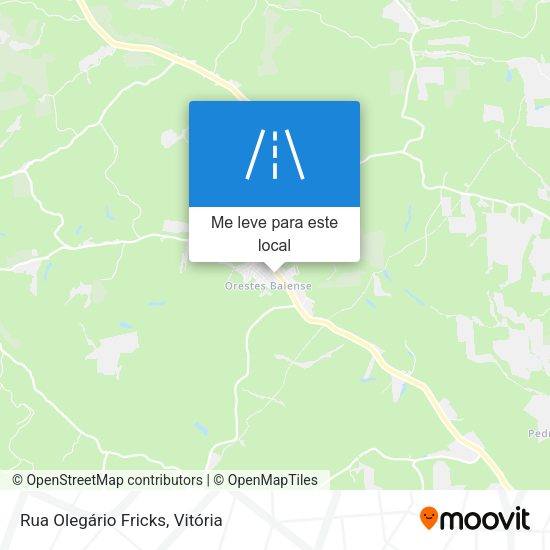 Rua Olegário Fricks mapa