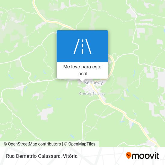 Rua Demetrio Calassara mapa