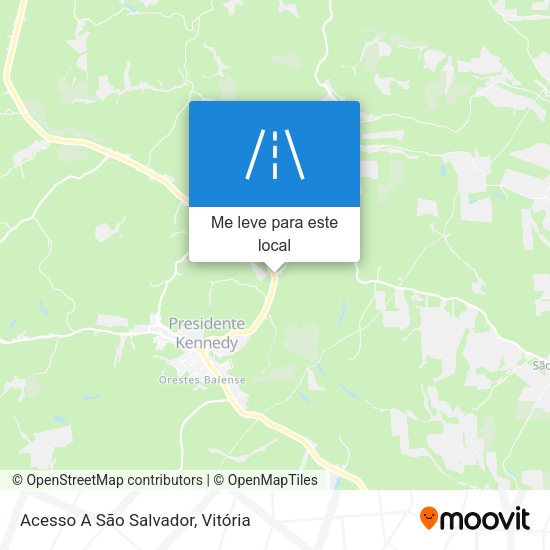 Acesso A São Salvador mapa