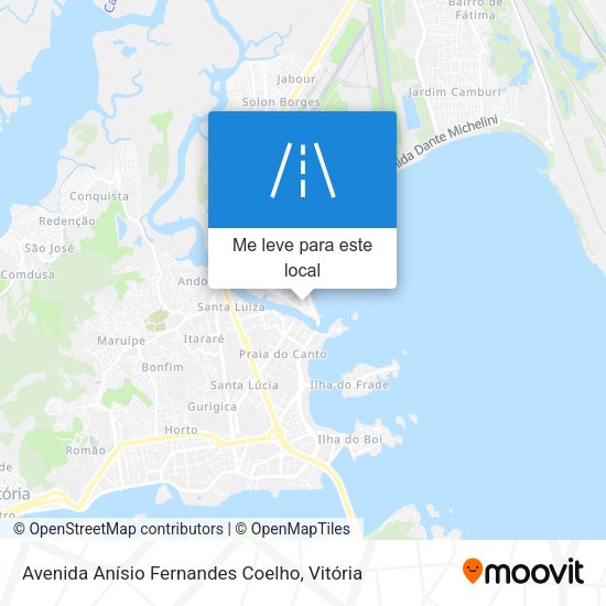 Avenida Anísio Fernandes Coelho mapa