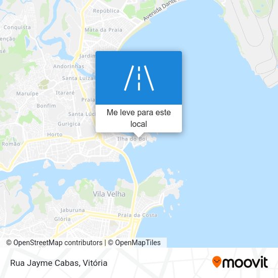 Rua Jayme Cabas mapa