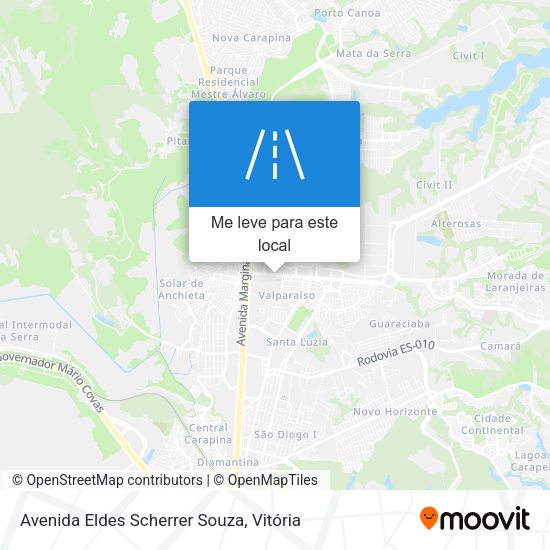 Avenida Eldes Scherrer Souza mapa