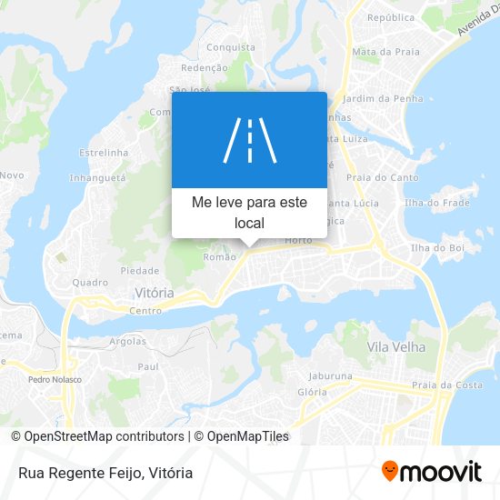 Rua Regente Feijo mapa