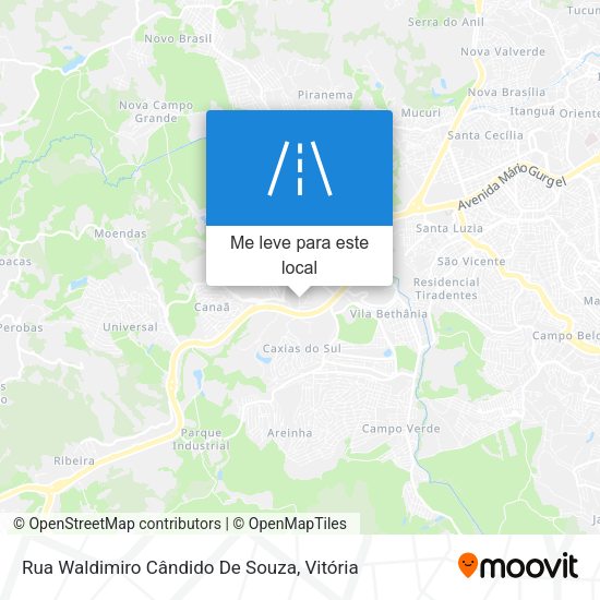 Rua Waldimiro Cândido De Souza mapa