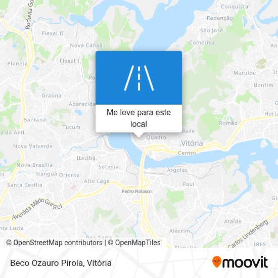 Beco Ozauro Pirola mapa