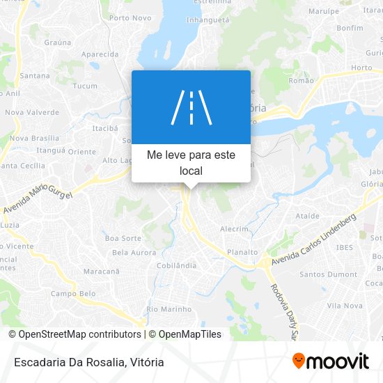 Escadaria Da Rosalia mapa