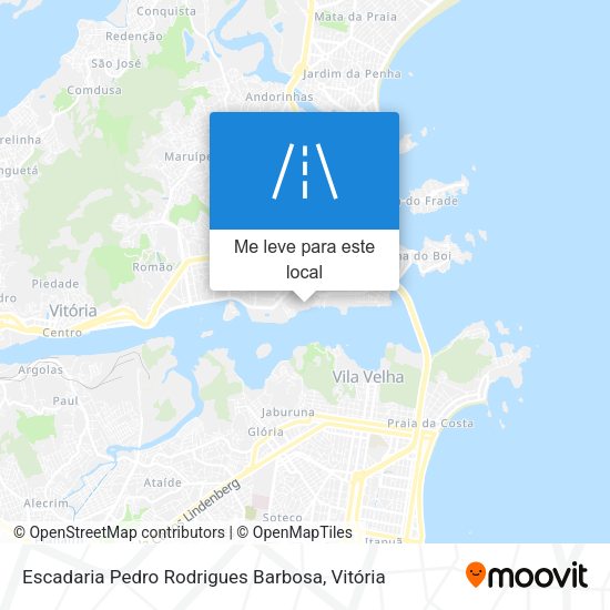 Escadaria Pedro Rodrigues Barbosa mapa