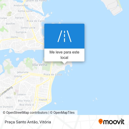 Praça Santo Antão mapa