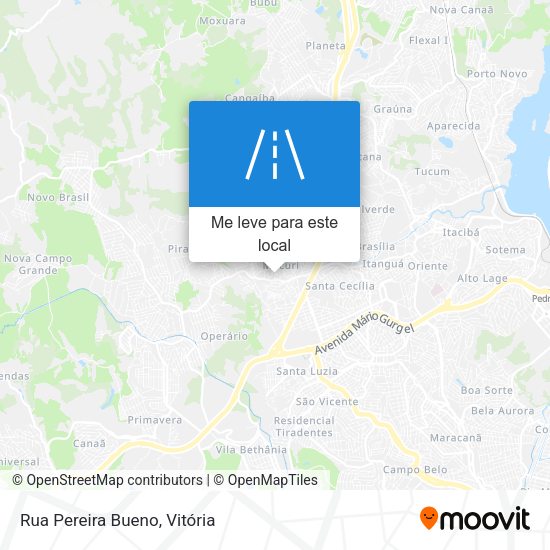 Rua Pereira Bueno mapa