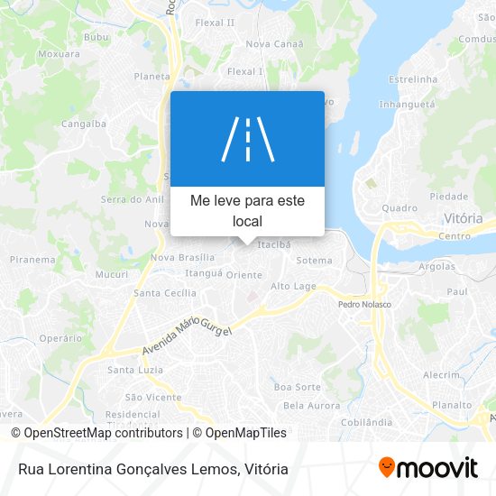 Rua Lorentina Gonçalves Lemos mapa